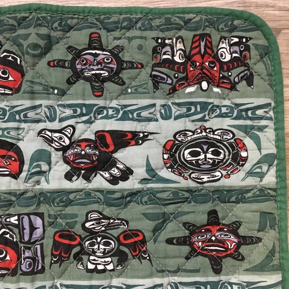Cotton Quilted Totemic Haida Print Placemat - Picture 5 of 10